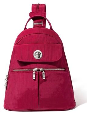 Baggalini convertible Naples fuschia Compact Sling Backpack